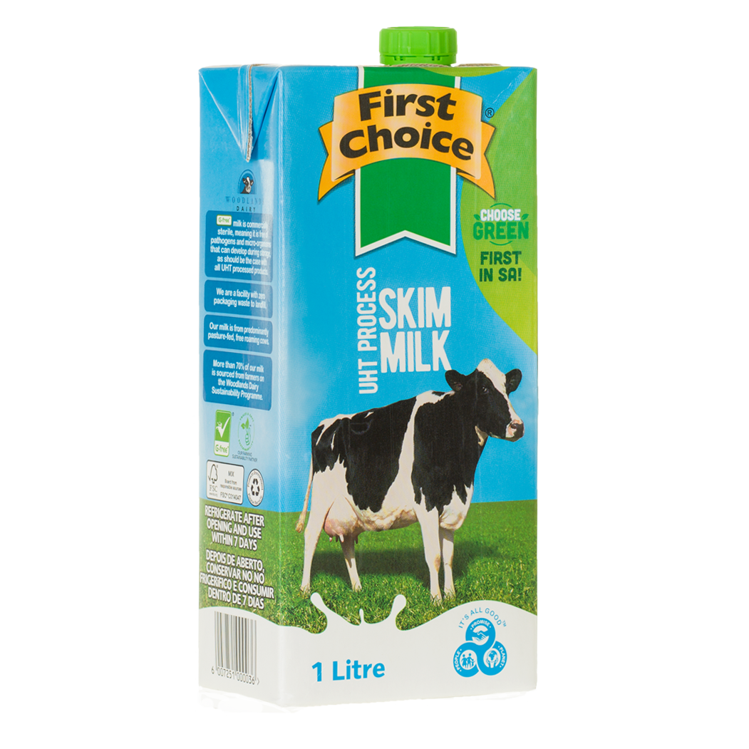 Milk  Skim Long Life -1 x 6 pack (1L) – Shop First Choice S.A