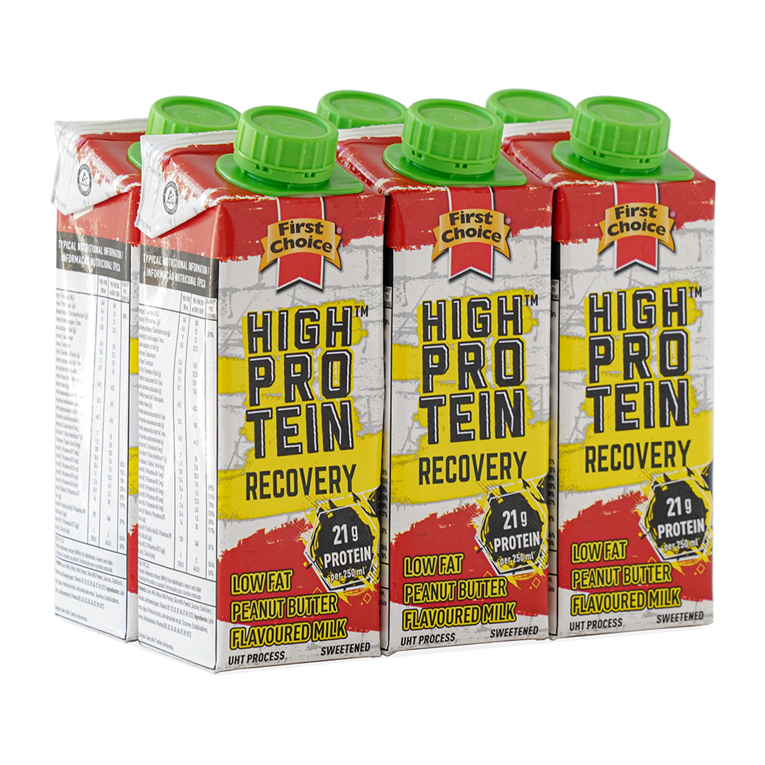 High-Protein Recovery Milk | Peanut Butter Flavoured - 1 x 6 pack (250ml)