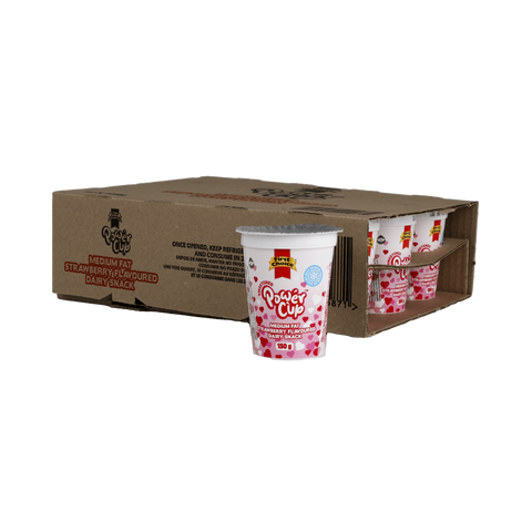 Power Cup | Strawberry Flavoured Dairy Snack - 12 x 150g