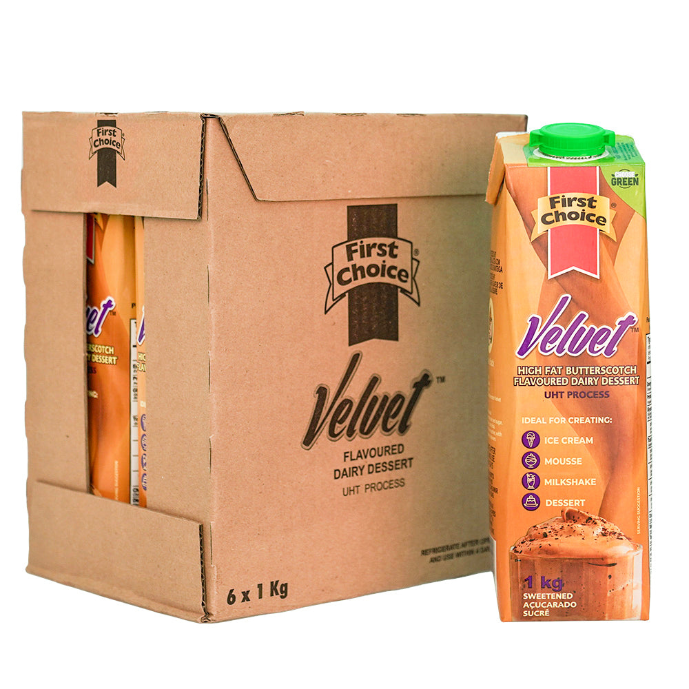 Velvet | Butterscotch - 1 x 6 pack (1L)