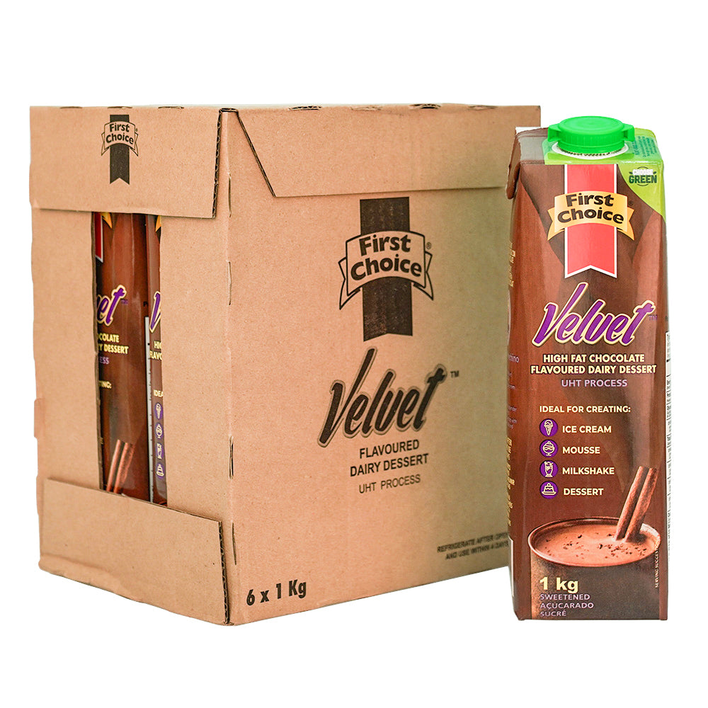 Velvet | Chocolate - 1 x 6 pack (1L)