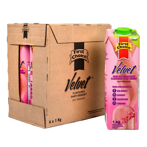 Velvet | Strawberry - 1 x 6 pack (1L)