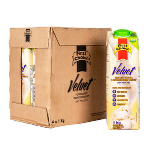Velvet | Vanilla - 1 x 6 pack (1L)