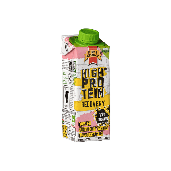 High-Protein Recovery Milk |  Strawberry Vanilla Flavoured - 1 x 6 pack (250ml)